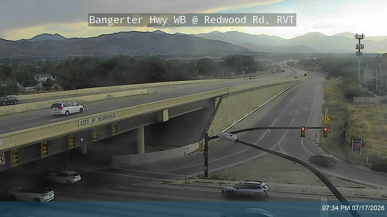 SR-154 traffic camera, view west, Riverton