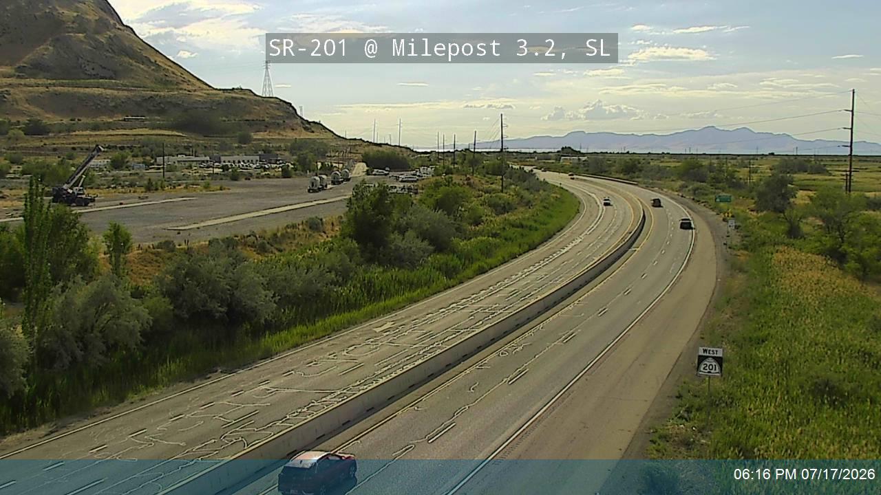 SR-201 @ Milepost 3.2, SL traffic camera, Salt Lake County