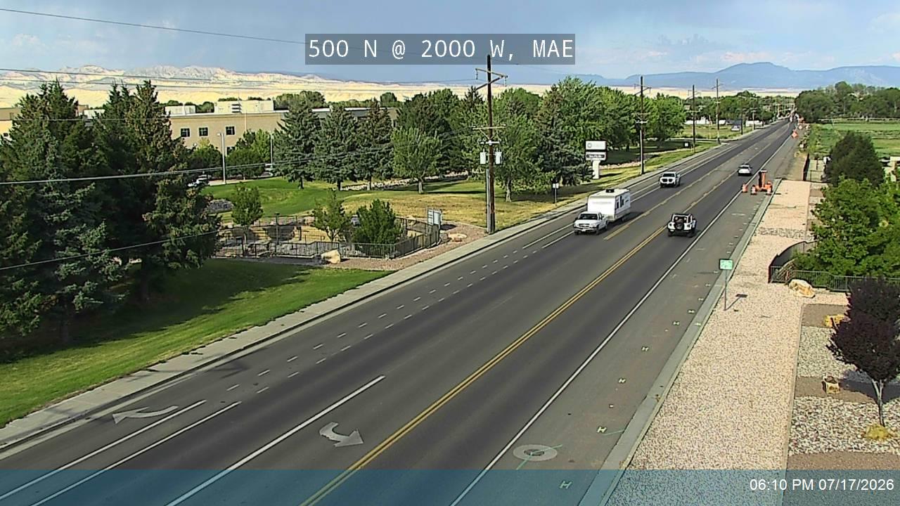 SR-121 traffic camera, view east, Mendon, Utah