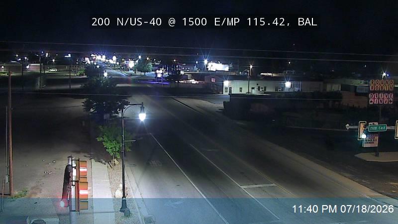 US-40 traffic camera, view east, Ballard, Utah