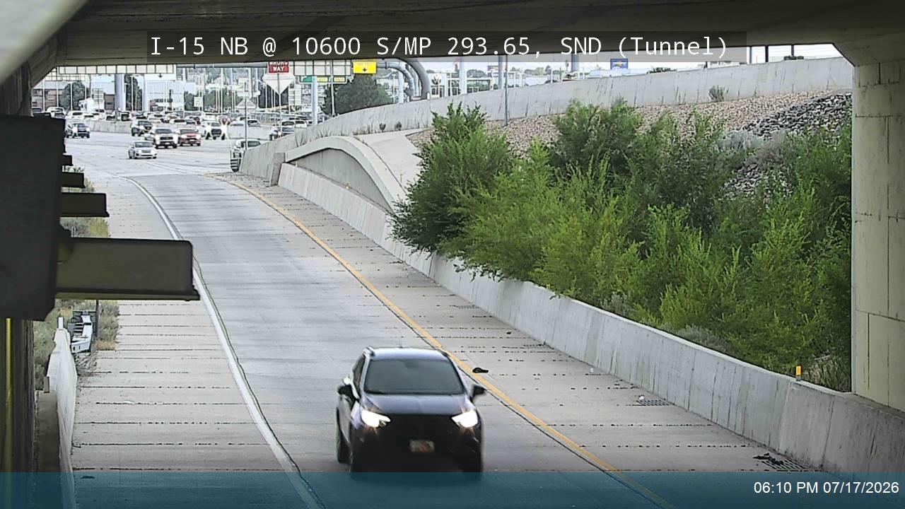 I-15 traffic camera, view north, Sandy