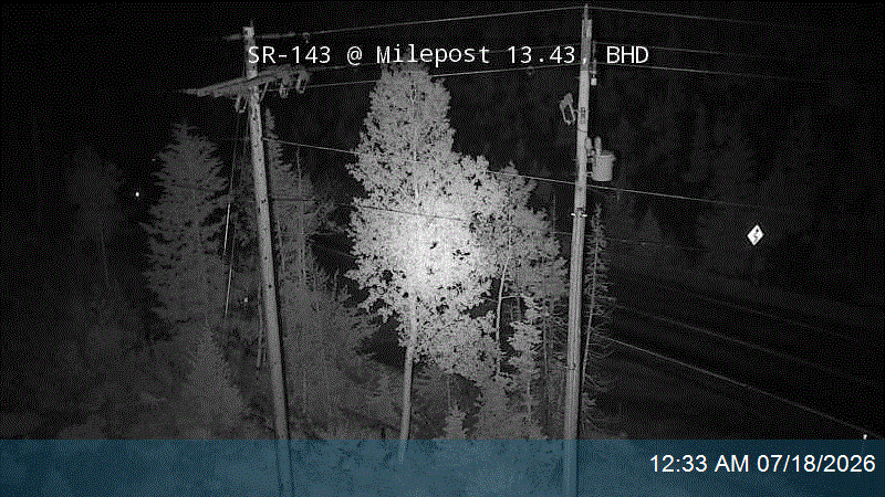 SR-143 traffic camera, view south, Brian Head, Utah