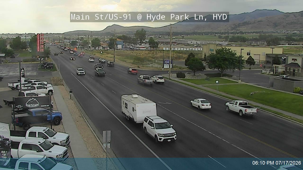 US-91 traffic camera, Hyde Park, Utah