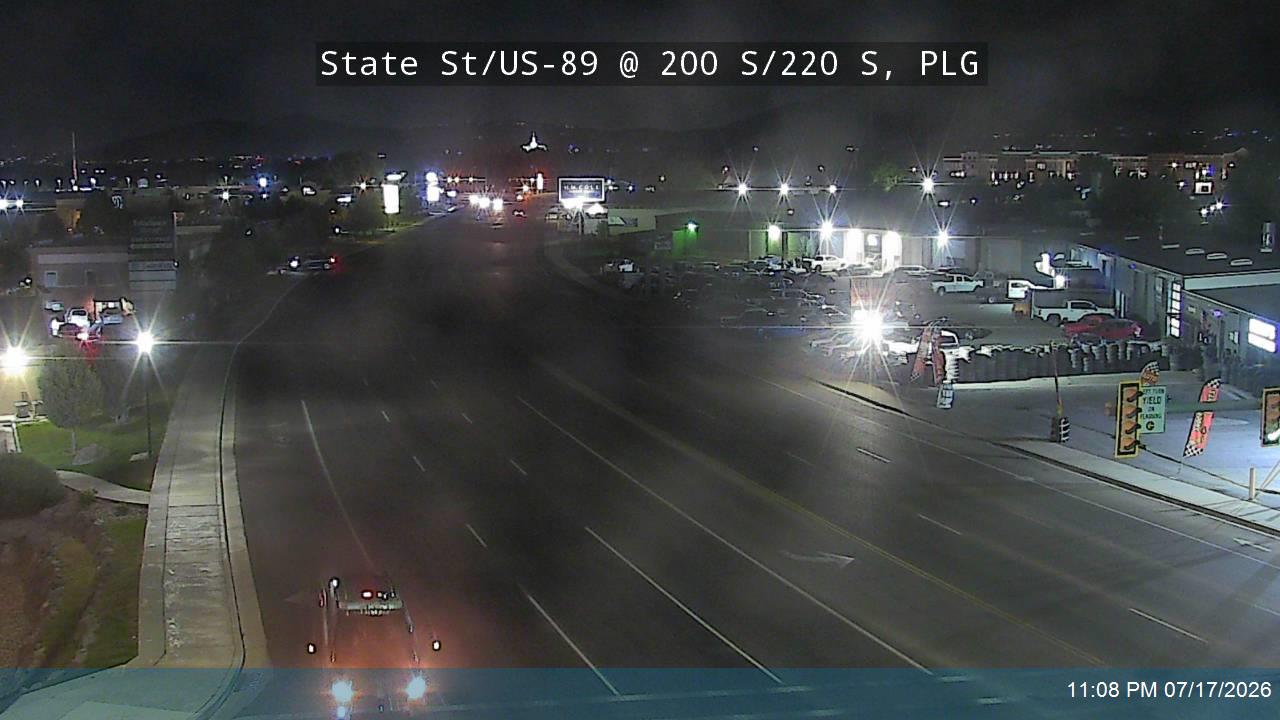 US-89 traffic camera, Pleasant Grove, Utah