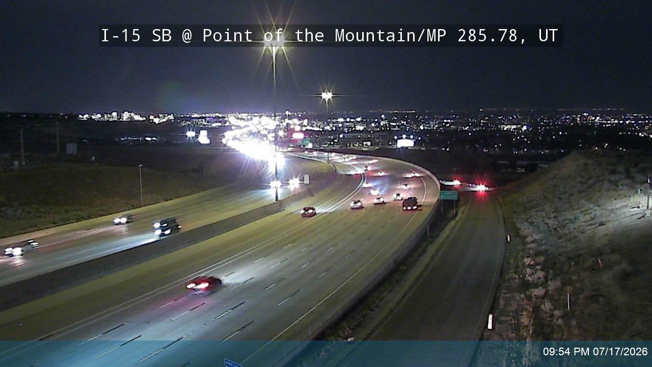I-15 traffic camera, view south
