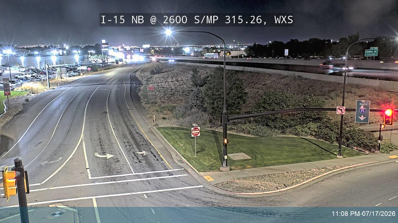 I-15 traffic camera, view north, Woods Cross