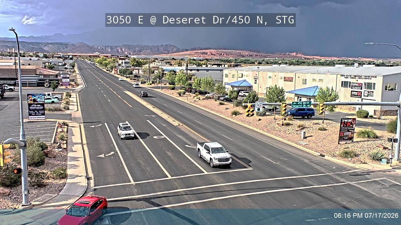 3050 E traffic camera, view east, St. George, Utah