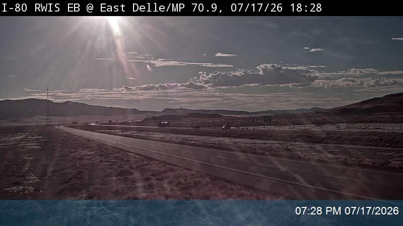 I-80 RWIS EB @ East Delle / MP 70.75, TE traffic camera, Tooele County