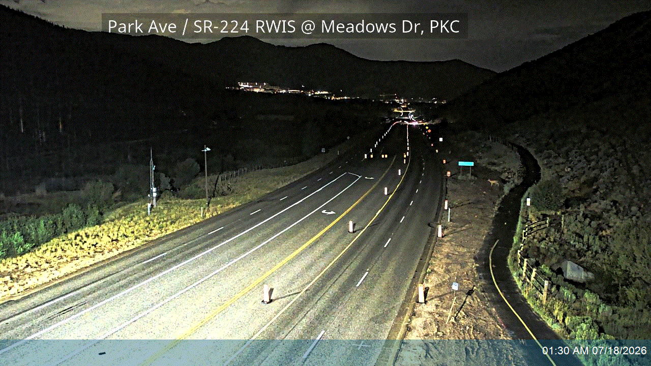 SR-224 traffic camera, view south, Park City, Utah