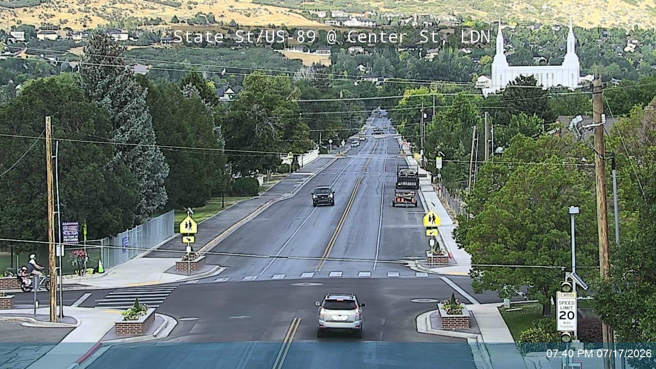 US-89 traffic camera, Lindon