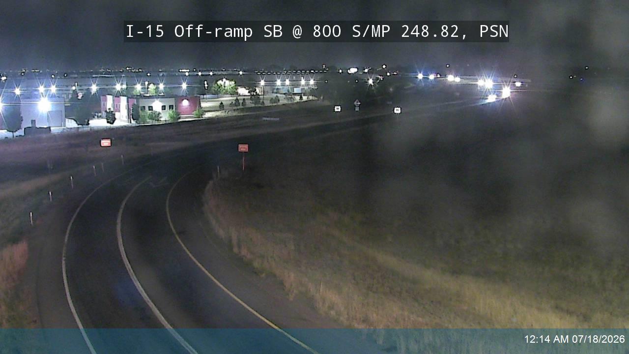 I-15 traffic camera, view south, Payson