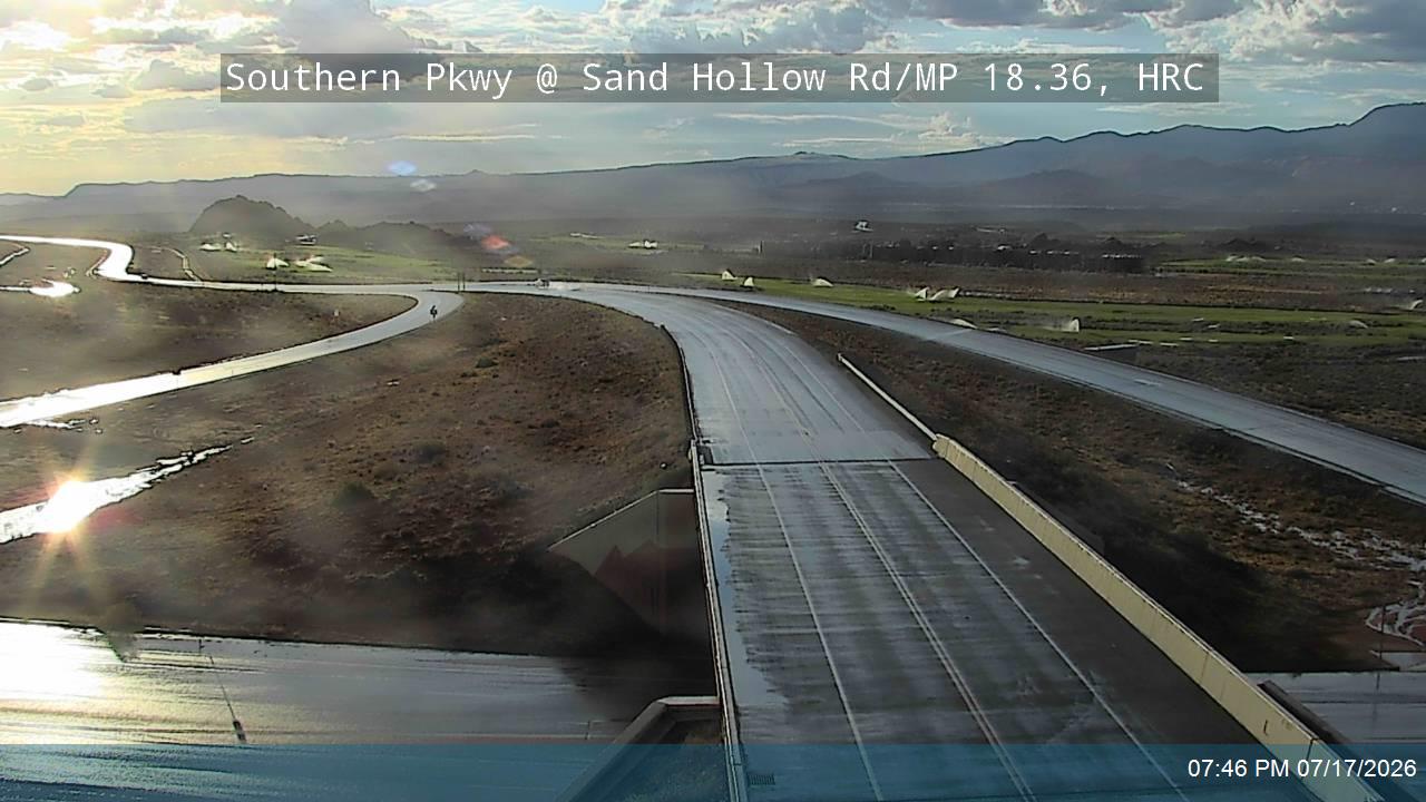 SR-7 traffic camera, view east, Hurricane, Utah