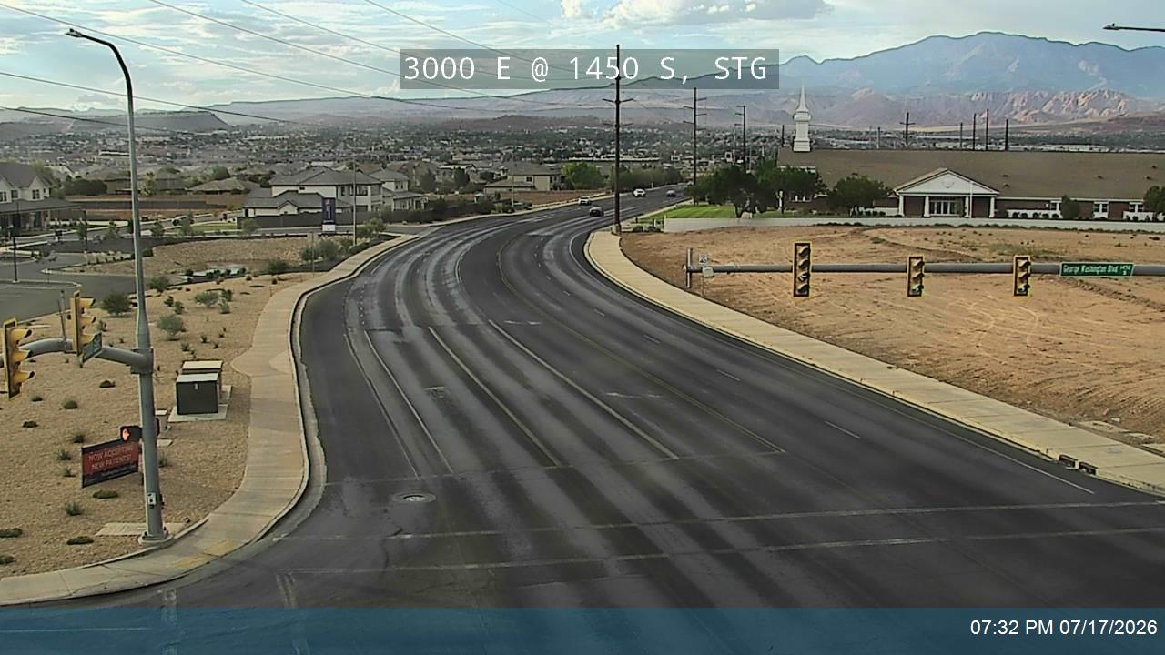 3000 E traffic camera, view south, St. George, Utah
