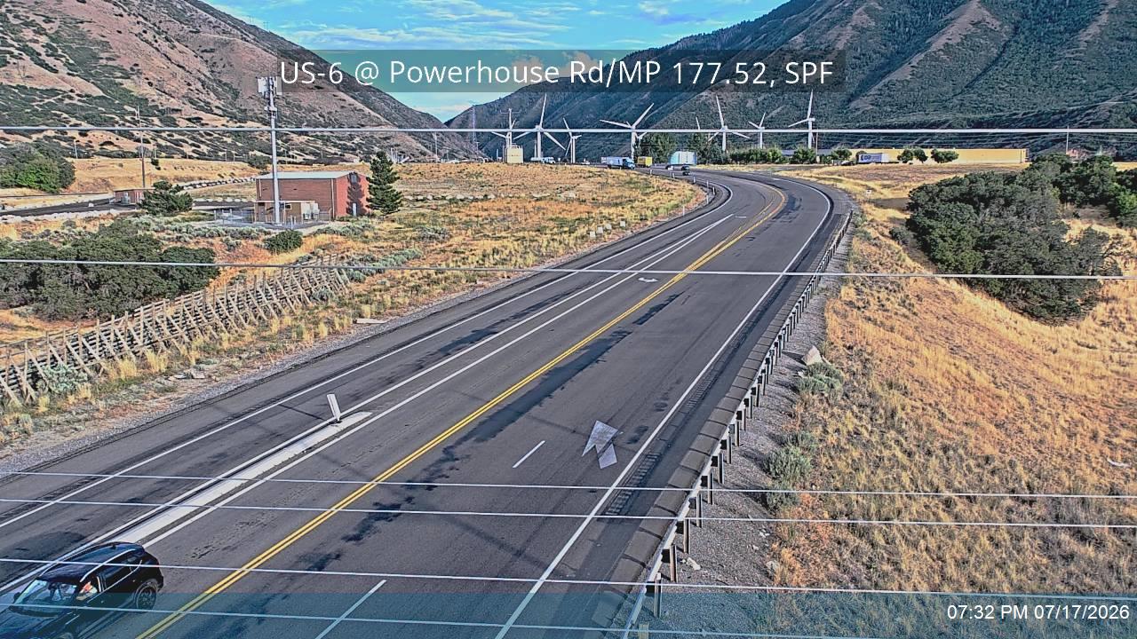 US-6 traffic camera, Spanish Fork, Utah