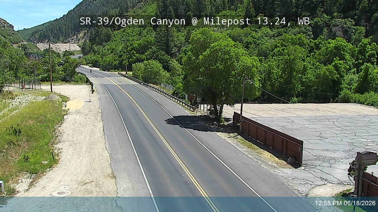 SR-39 / Ogden Canyon @ Milepost 13.24, WB