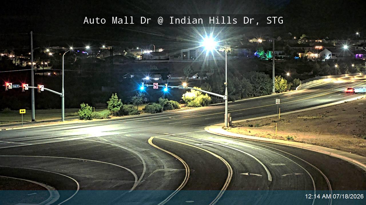 Auto Mall Dr traffic camera, view east, St. George, Utah