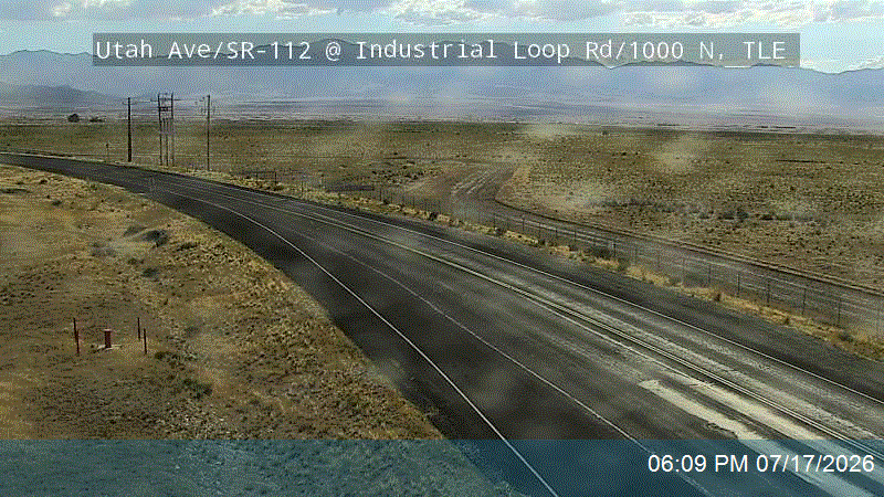 SR-112 traffic camera, view north, Tooele, Utah