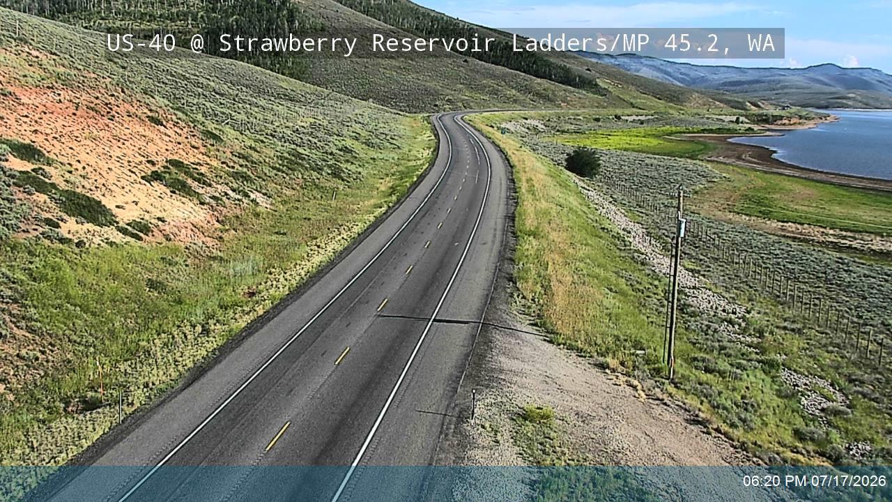 US-40 @ Strawberry Reservoir Ladders / MP 45.2, WA traffic camera, Wasatch County