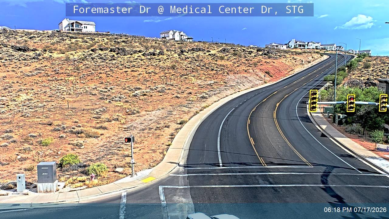 Foremaster Dr traffic camera, view south, St. George, Utah