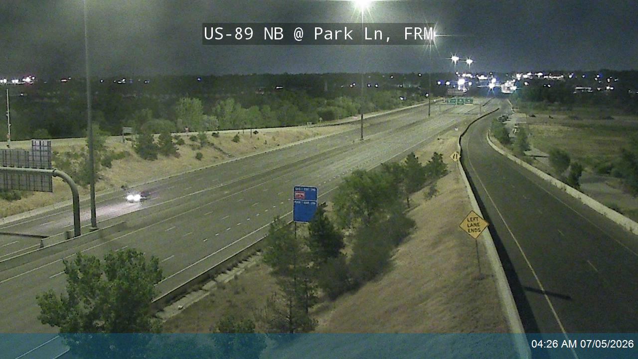 US-89 traffic camera, view north, Farmington