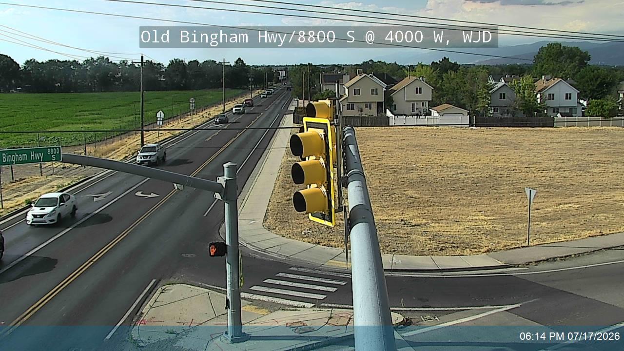 Old Bingham Hwy traffic camera, West Jordan, Utah