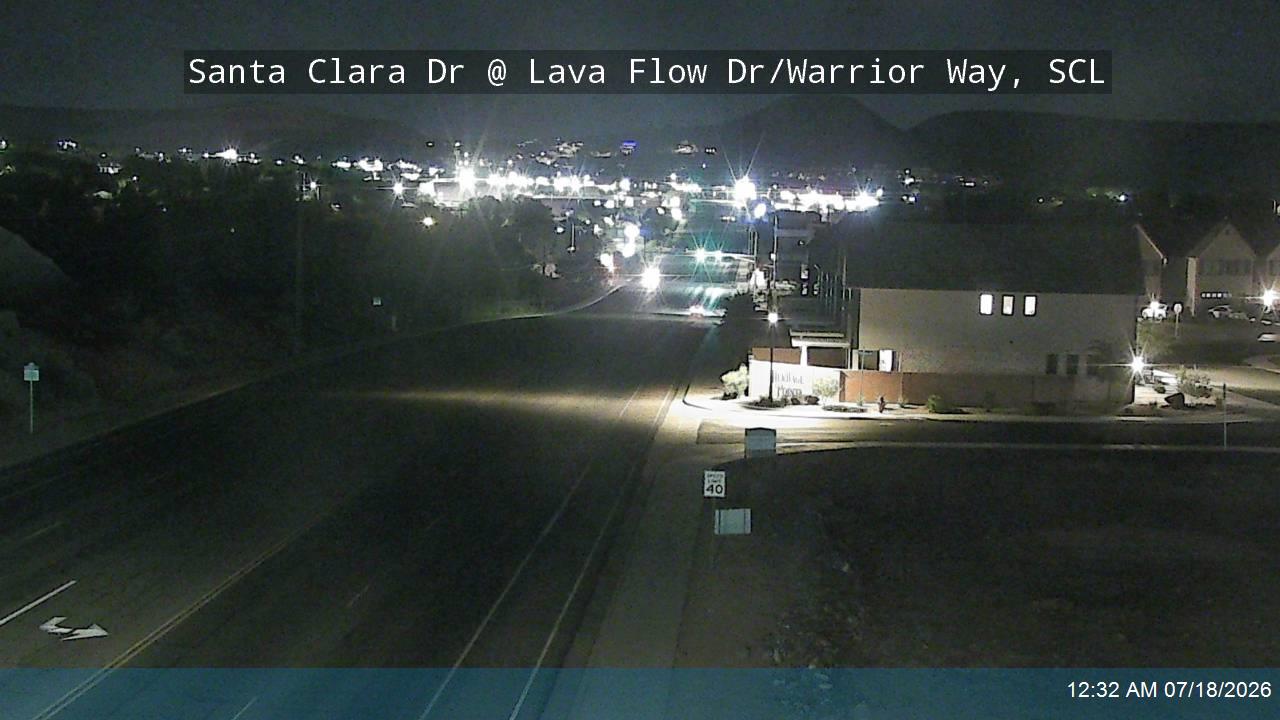 Santa Clara Dr traffic camera, view north, Santa Clara, Utah