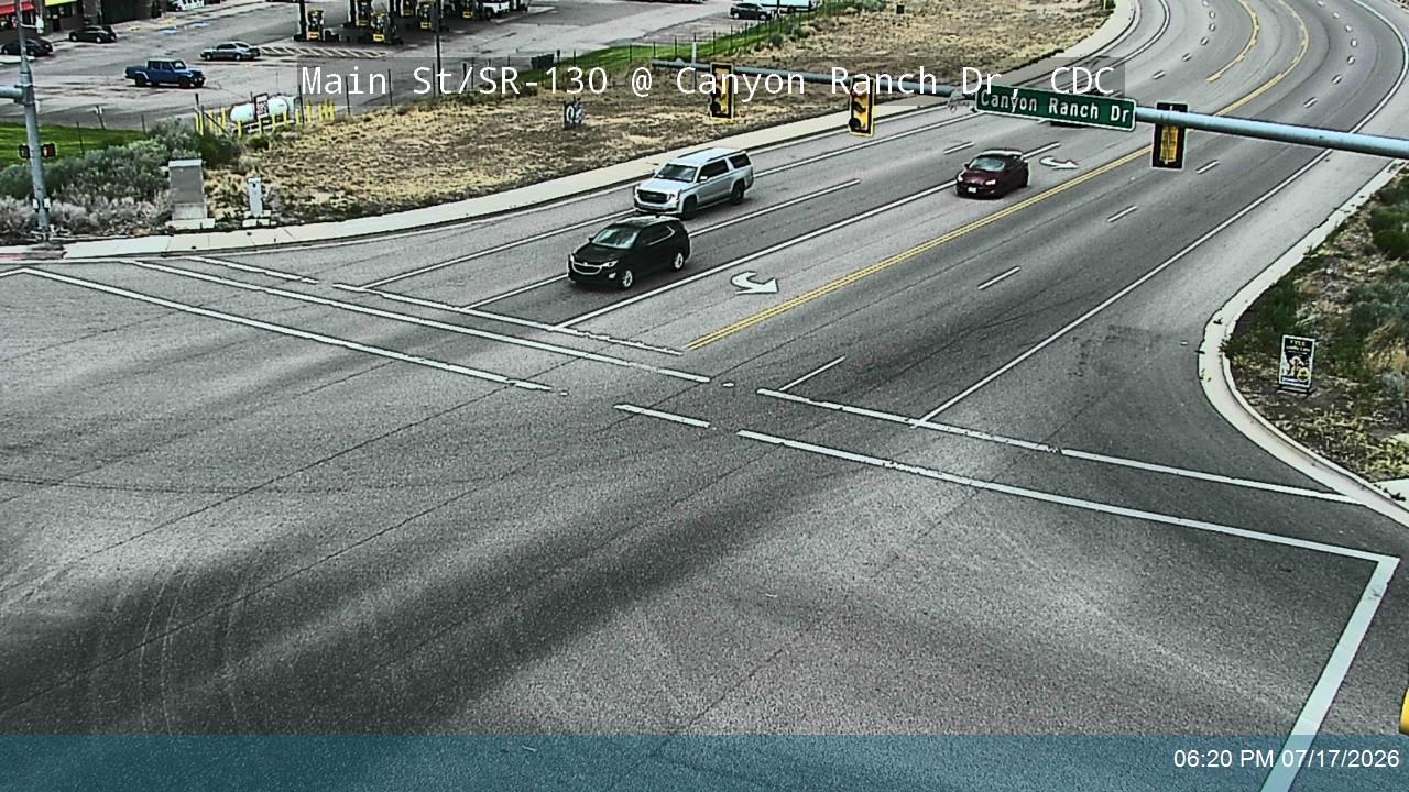 SR-130 traffic camera, view north, Cedar City, Utah