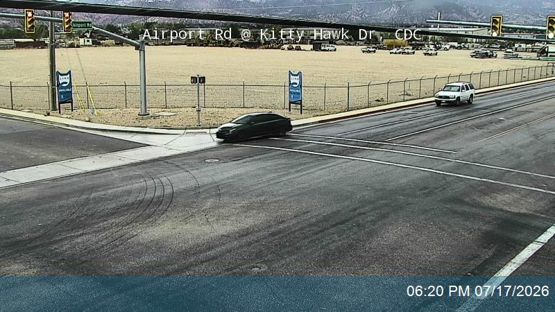 Airport Rd traffic camera, view north, Cedar City, Utah