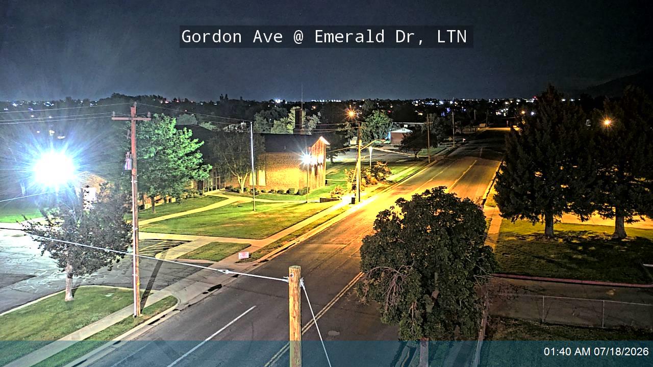 Gordon Ave traffic camera, view west, Layton, Utah