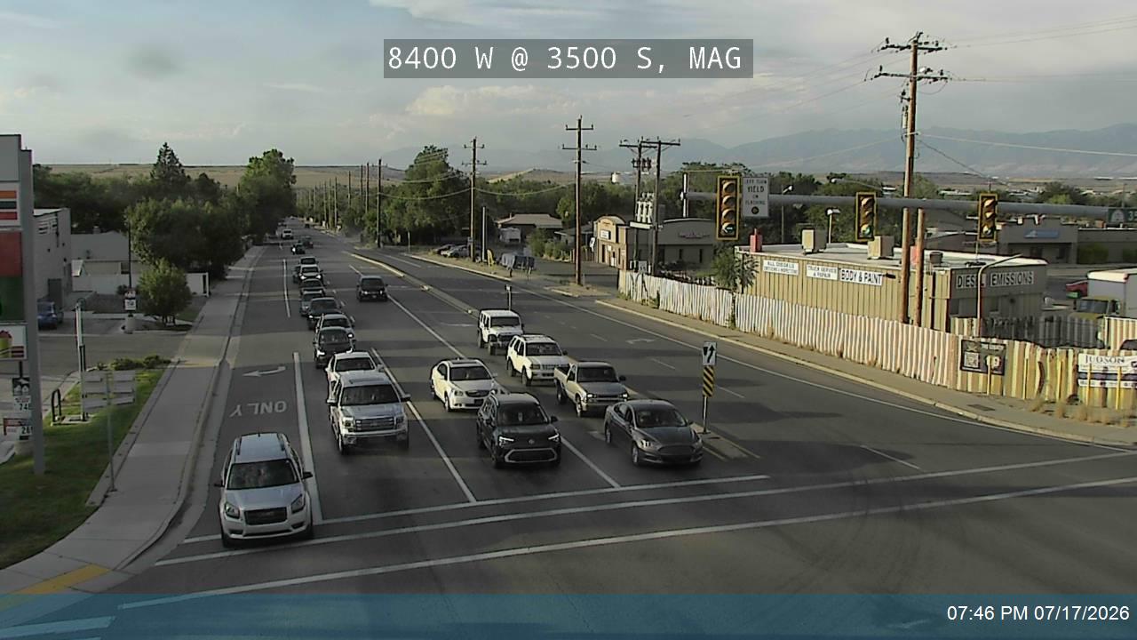 SR-111 traffic camera, view west, Magna, Utah