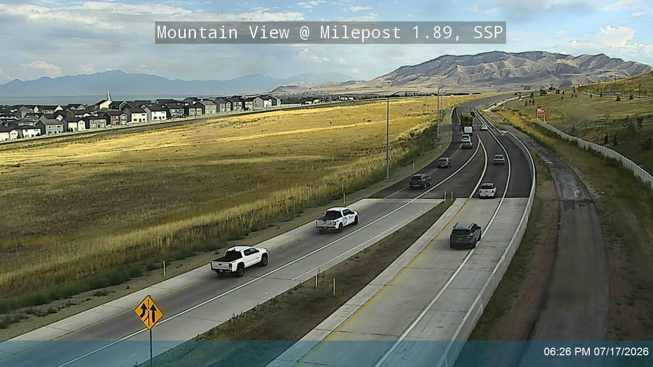 SR-85 traffic camera, view south, Saratoga Springs, Utah