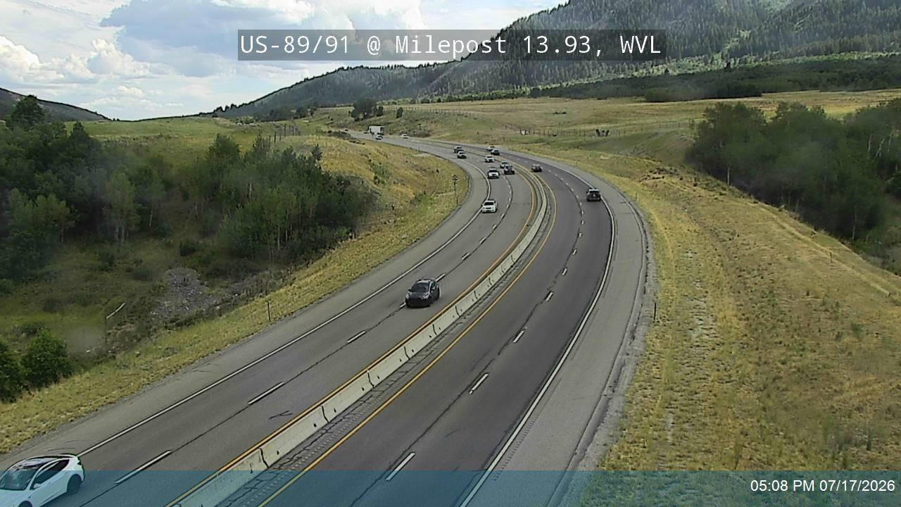 US-89 traffic camera, Wellsville