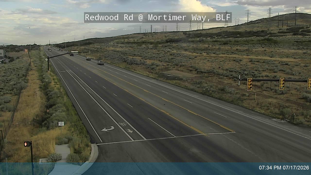 SR-68 traffic camera, view north, Bluffdale