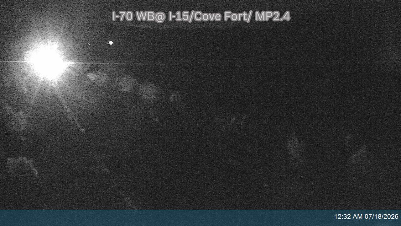 I-70 WB @ I-15 / Cove Fort / MP 2.4, MD traffic camera, Millard County