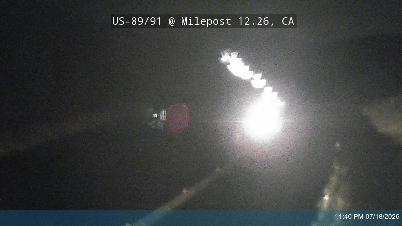 US-89/91 @ Milepost 12.26, CA traffic camera, Cache County