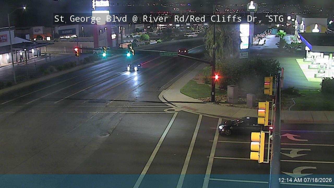 SR-34 traffic camera, view north, St. George, Utah