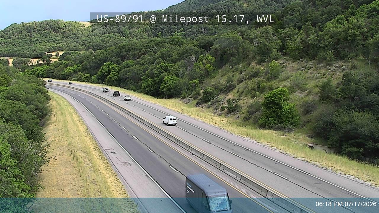 US-89 traffic camera, Wellsville