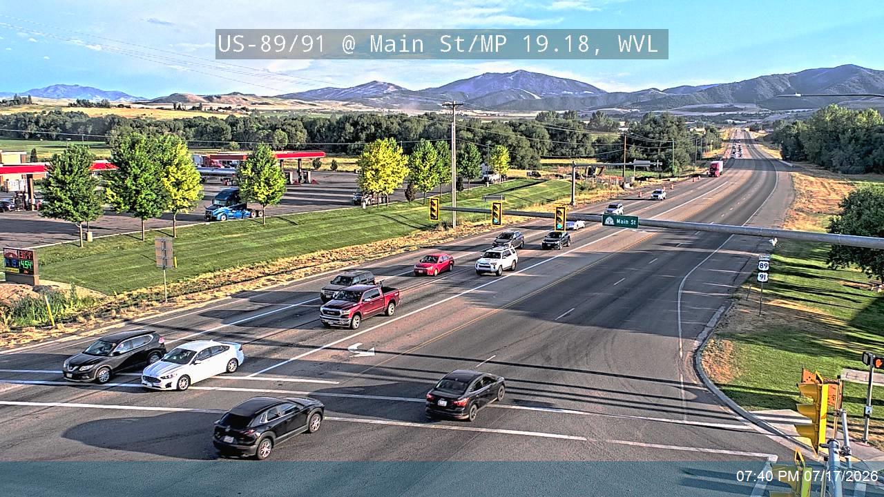 US-89 traffic camera, Wellsville
