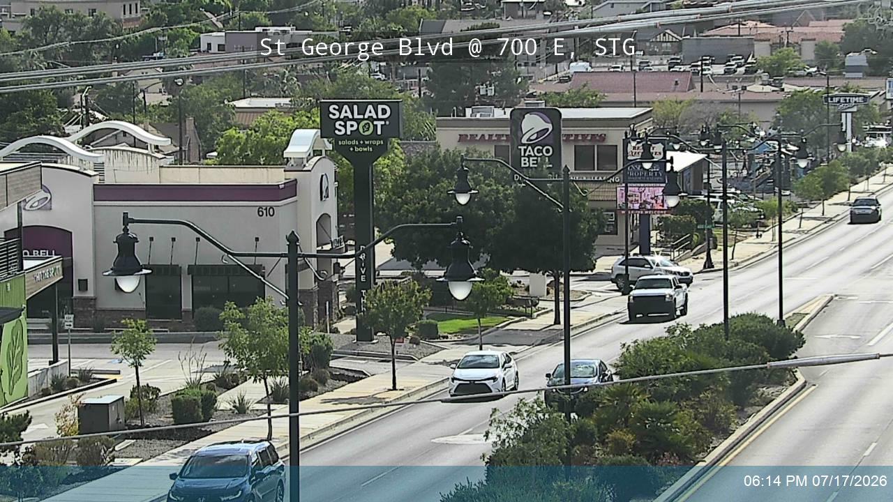 SR-34 traffic camera, view south, St. George, Utah