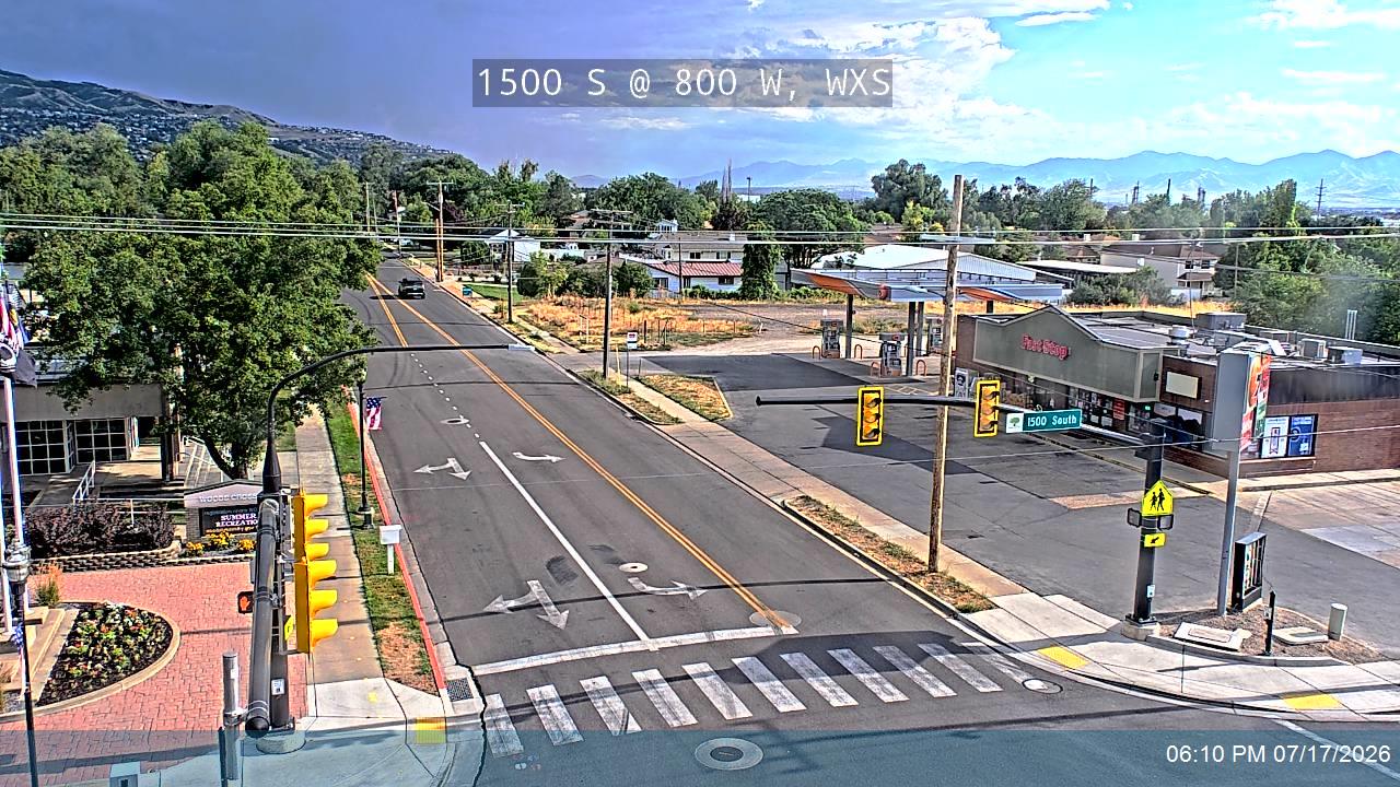 1500 S traffic camera, view west, Woods Cross, Utah