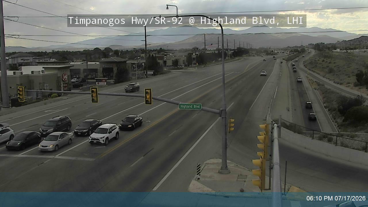 SR-92 traffic camera, view west, Lehi, Utah