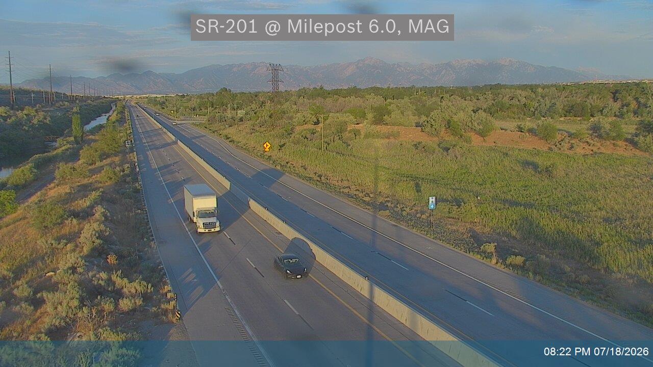 SR-201 traffic camera, view west, Magna, Utah