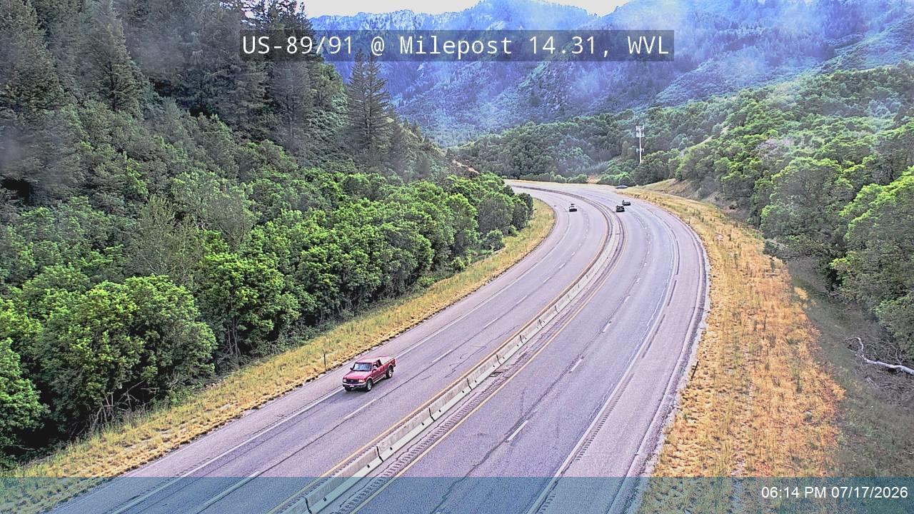 US-89 traffic camera, Wellsville
