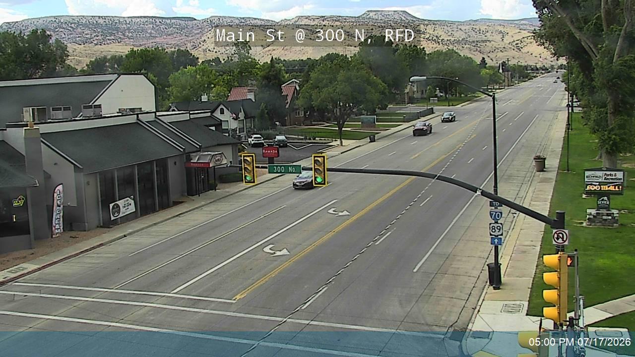 SR-120 traffic camera, view south, Richfield, Utah