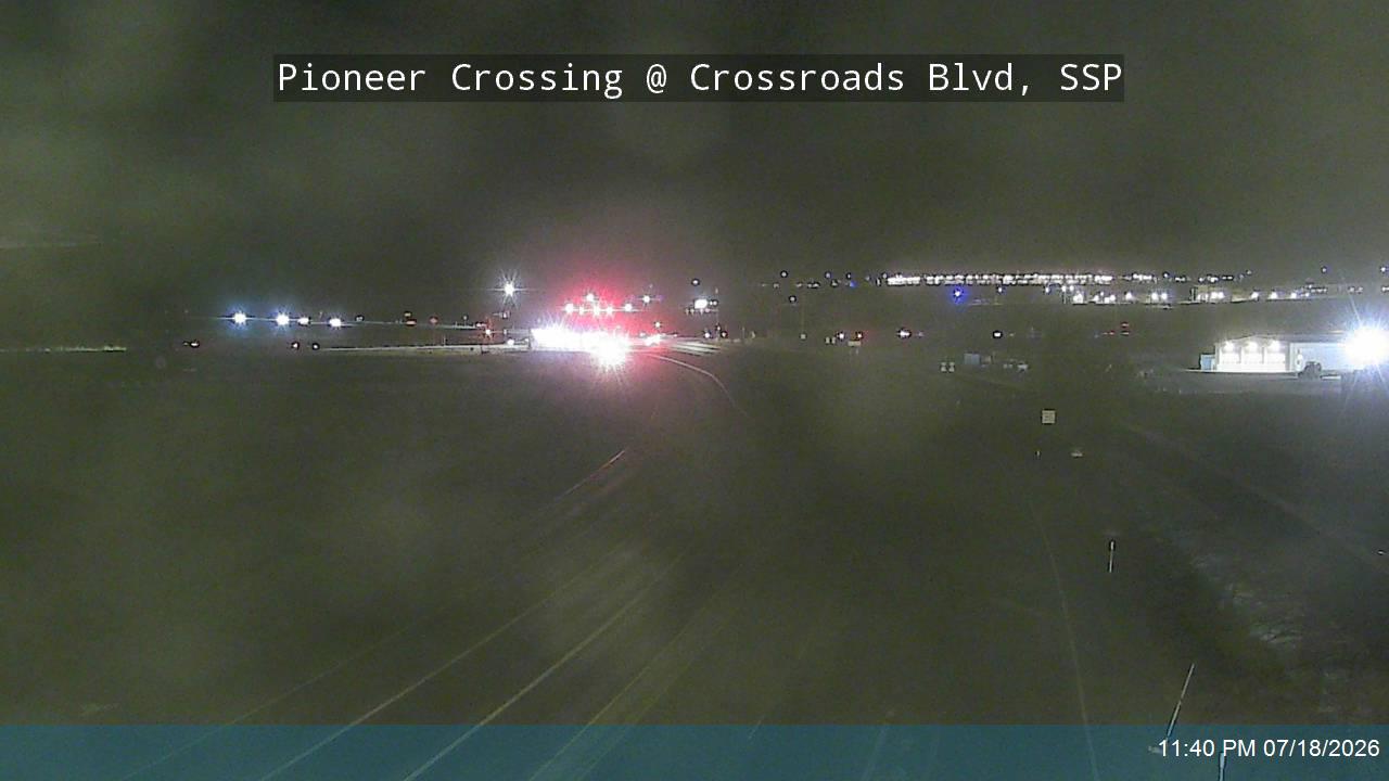 Pioneer Crossing traffic camera, view north, Saratoga Springs, Utah
