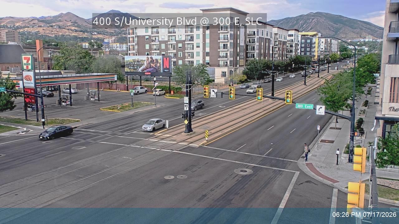 SR-186 traffic camera, view north, Salt Lake City, Utah