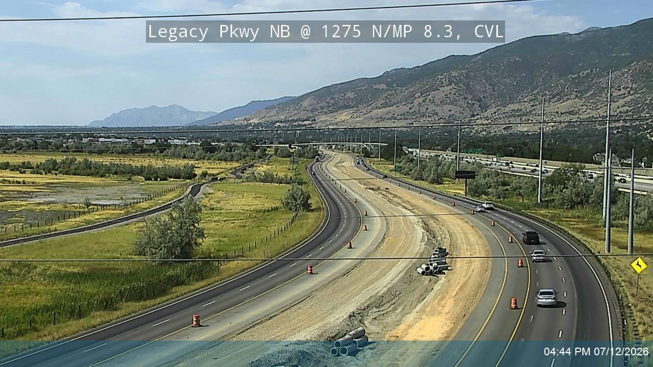 Legacy Pkwy traffic camera, view north, Centerville, Utah