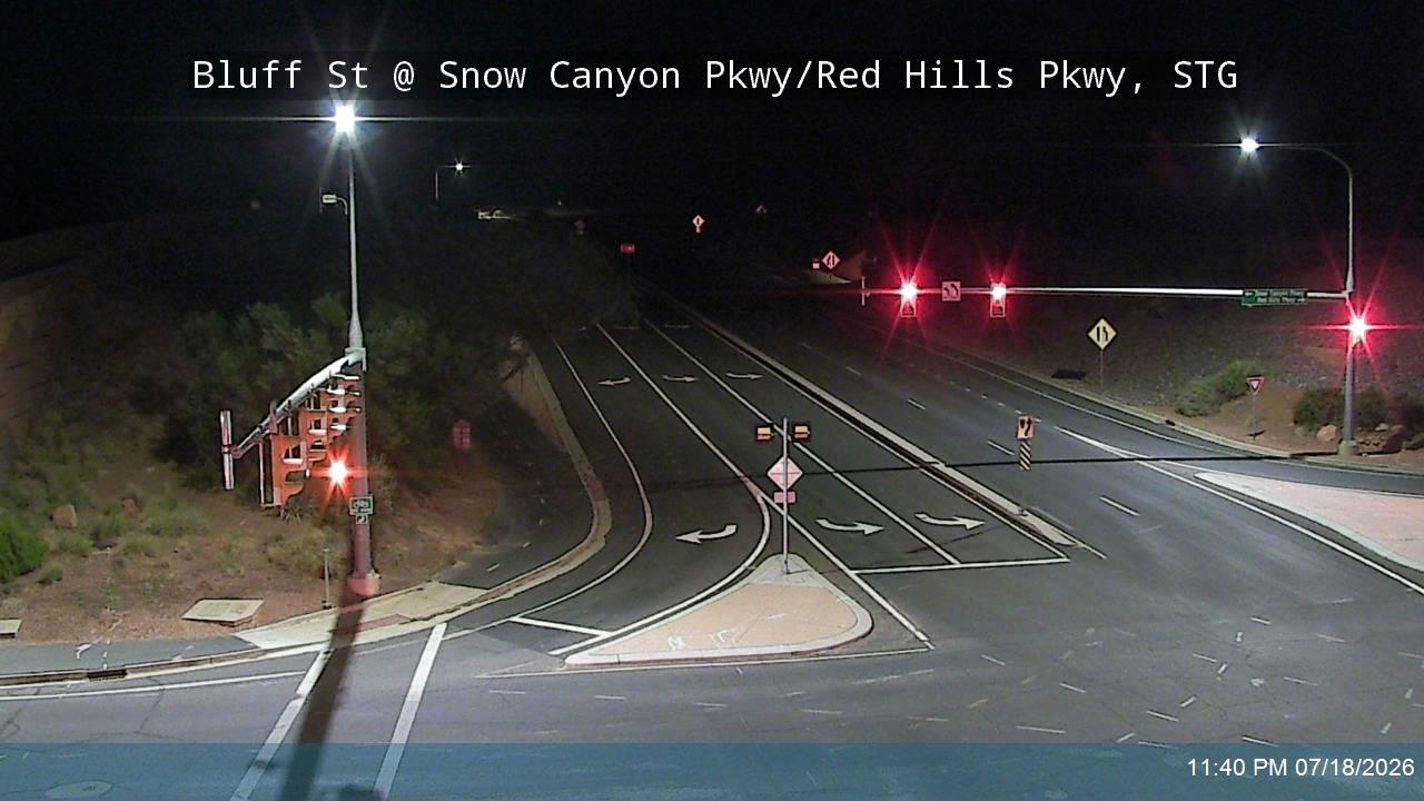 SR-18 traffic camera, view south, St. George, Utah