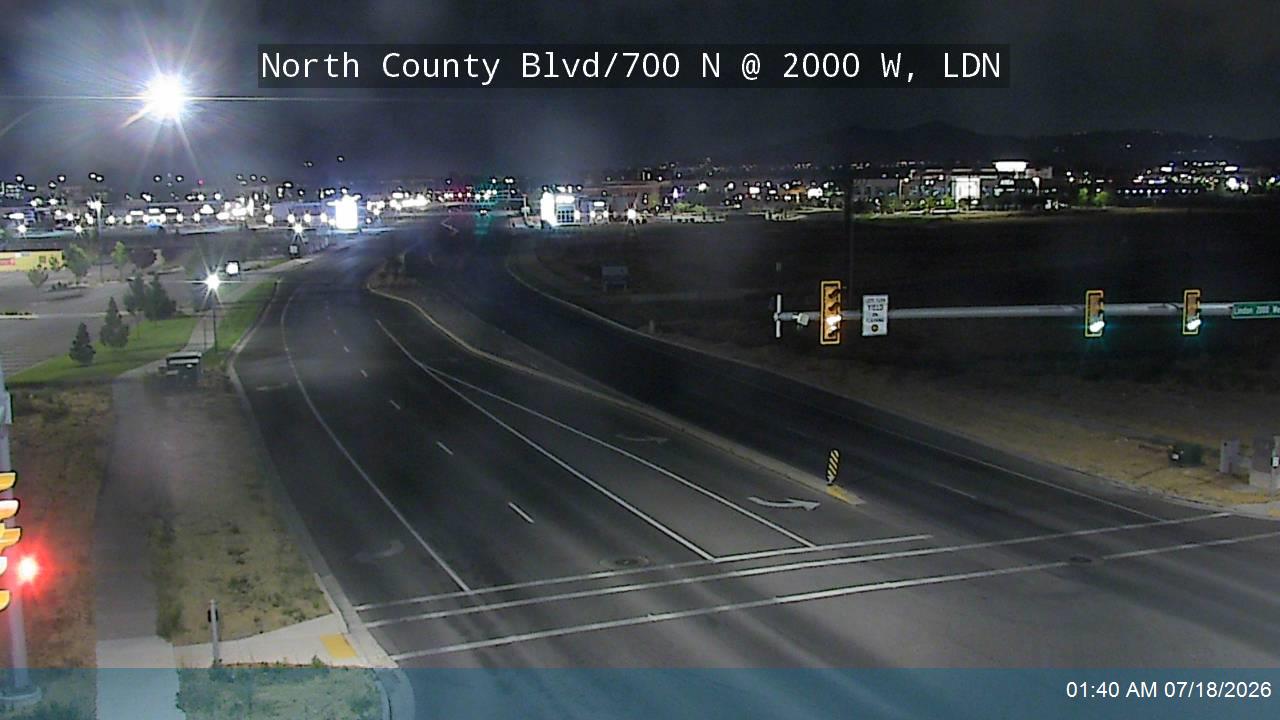 North County Blvd traffic camera, view south, Lindon, Utah
