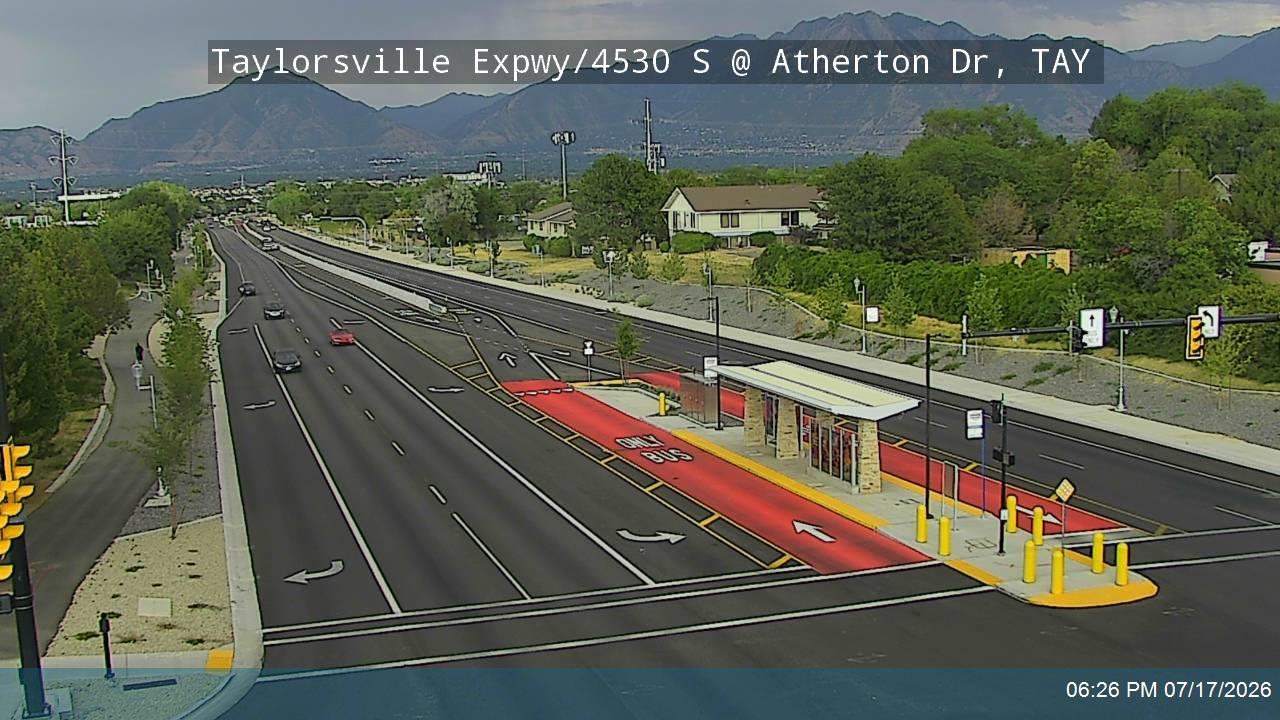 SR-266 traffic camera, view east, Taylorsville, Utah